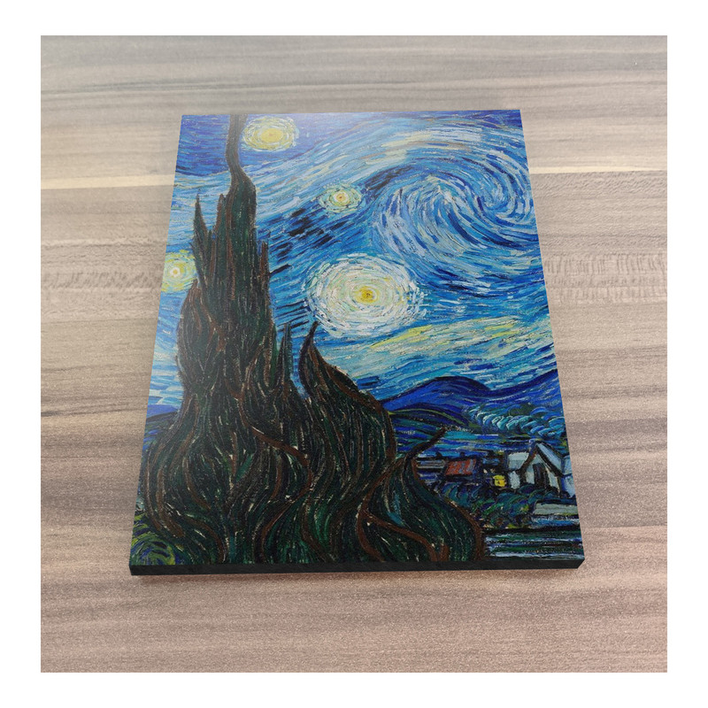 تابلو شاسی گوفی مدل نقاشی شب پرستاره وینسنت ونگوک طرح هنری Vincent Van Gogh Art 4k کد SKY44