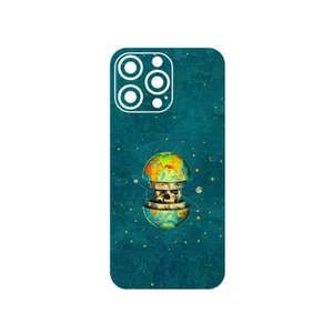 MAHOOT Collage of Earth Face Cover Sticker for Apple iPhone 14 Pro Max