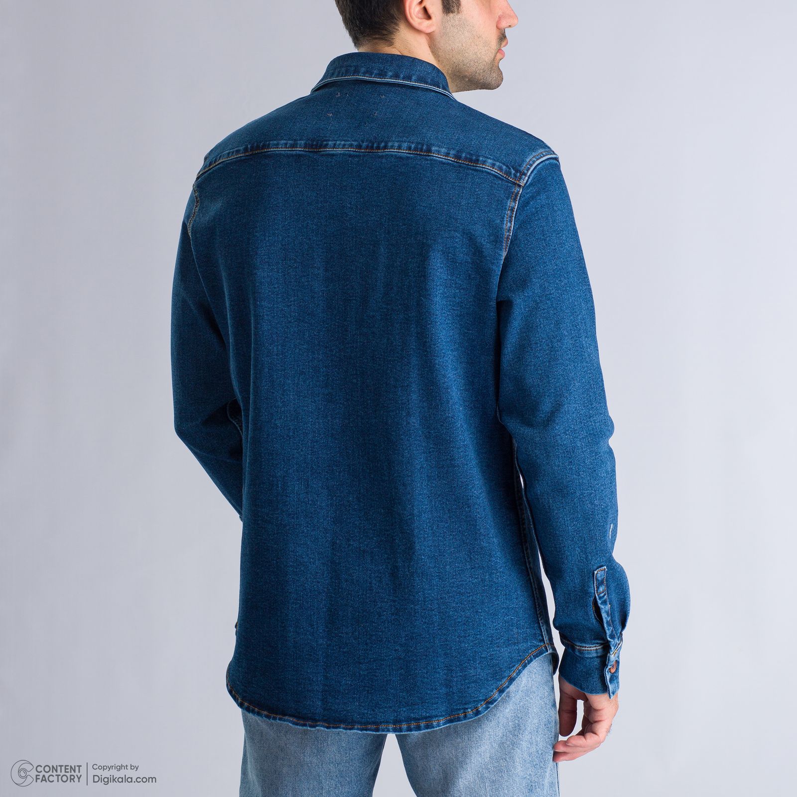 کت جین مردانه رینگ مدل JMD01331 رنگ آبی -  - 8