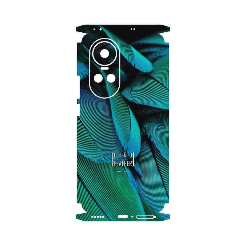 برچسب پوششی ماهوت مدل Green Feather-FullSkin مناسب برای گوشی موبایل اپو Reno 10 5G