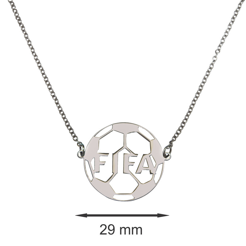 گردنبند مدل توپ فوتبال طرح فیفا