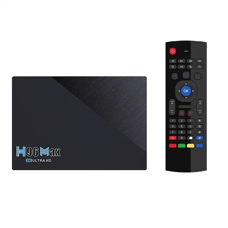 اندروید باکس اچ96 مدل MAX 8/128G به همراه ریموت کنترل ایرماوس MX3