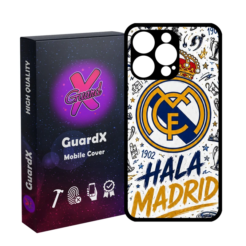 کاور گارد ایکس طرح رئال مادرید مدل 11097 مناسب برای گوشی موبایل اپل iPhone 14 Pro Max