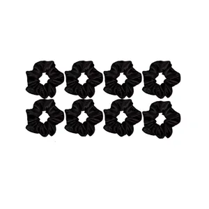 کش مو زنانه مدل اسکرانچی ساتن کد 00888 بسته 8 عددی