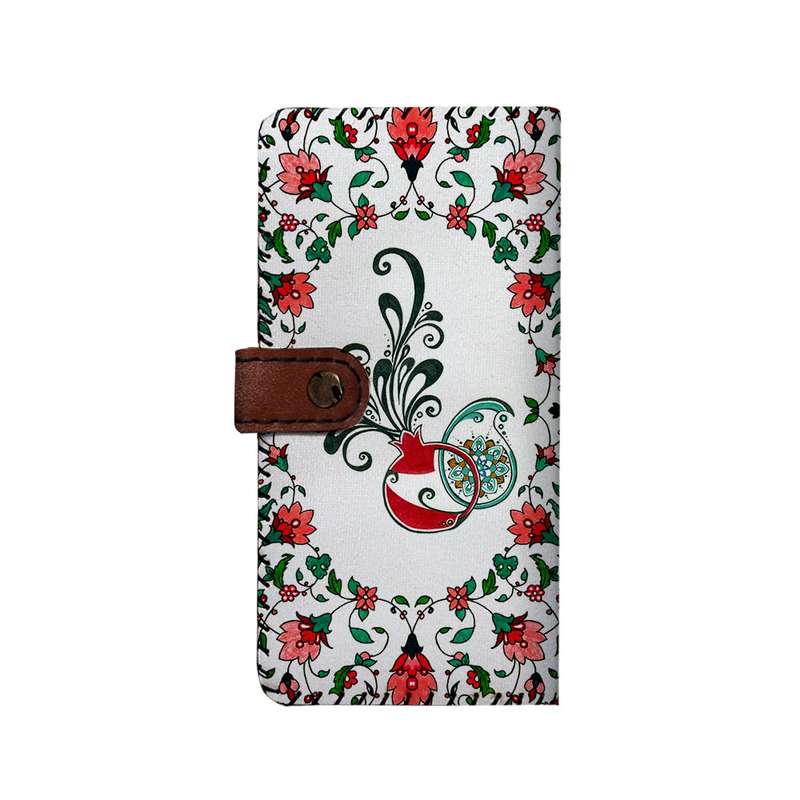 کیف پول چرمی ترمه طرحان ایده مدل بنددار کد nrg099
