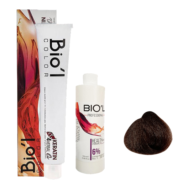 کیت رنگ مو بیول سری COPPER شماره 5.5 حجم 100 میلی لیتر رنگ ماهاگونی تیره