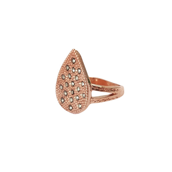 انگشتر زنانه مدل مارگازیت اشکی کد JW347 انگشتر زنانه مدل مارگازیت اشکی کد JW347