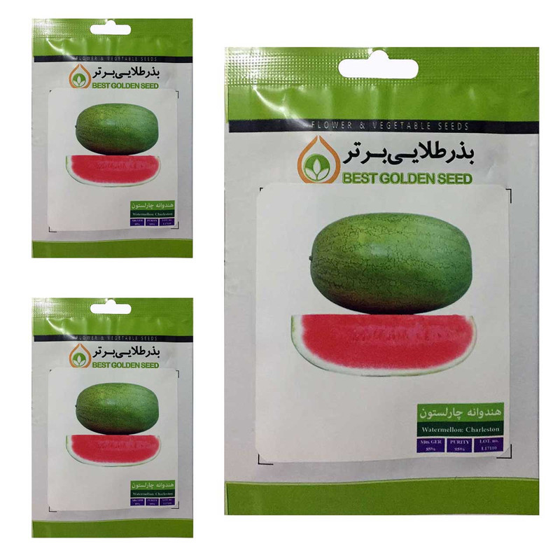 بذر هندوانه چارلستون بذر طلایی برتر کد BTB-85 مجموعه 3 عددی
