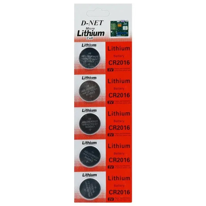 باتری سکه ای دی-نت مدل CR2016 بسته 5 عددی