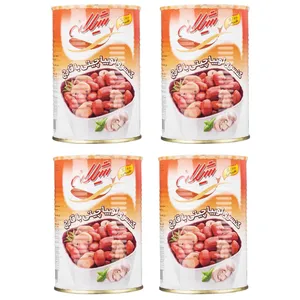 کنسرو لوبیا چیتی با قارچ شیلانه - 380 گرم بسته 4 عددی