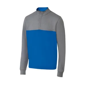 تی‌شرت ورزشی آستین بلند مردانه مدل نیم زیپ