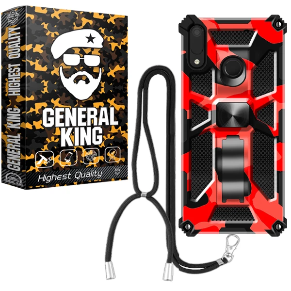 کاور ژنرال کینگ مدل Y-CH21 مناسب برای گوشی موبایل هوآوی Y6 Prime 2019 / Y6S / آنر 8A به همراه بند آویز