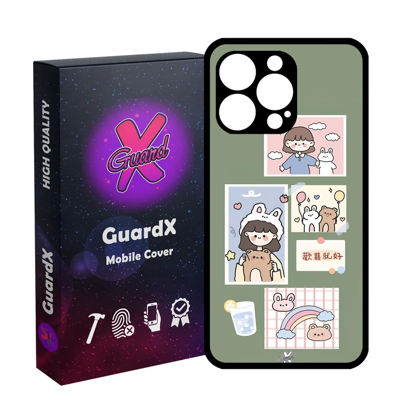 کاور گارد ایکس طرح Girl مدل Glass10514 مناسب برای گوشی موبایل اپل iPhone 13 Pro