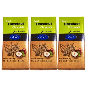 شکلات شیری با طعم فندق شونیز - 100 گرم بسته 3 عددی