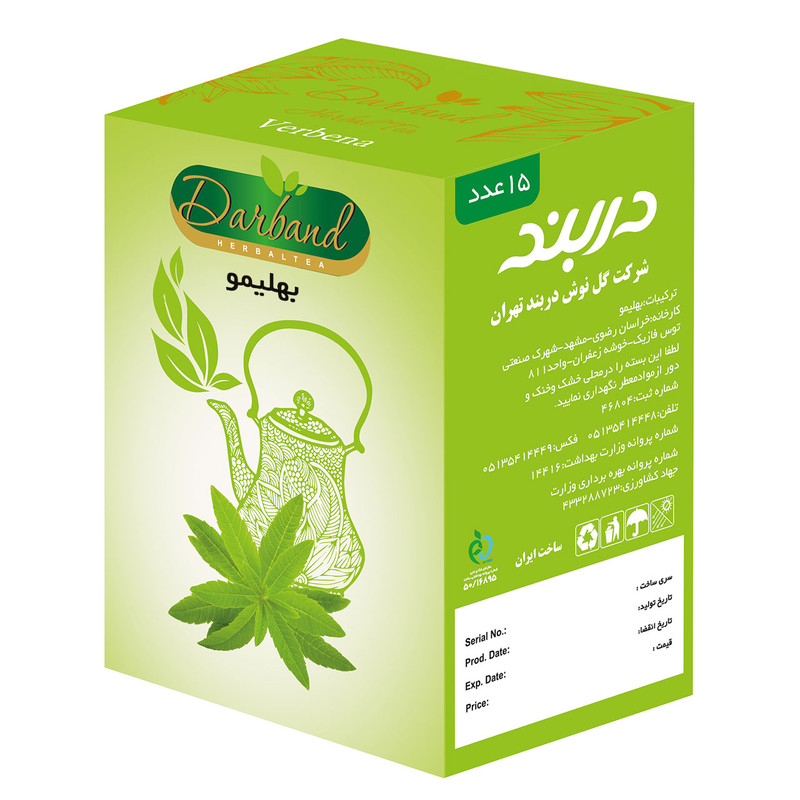 دمنوش به لیمو دربند بسته 15 عددی 