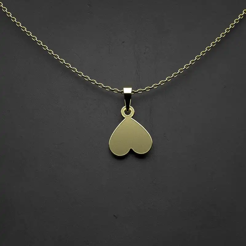 گردنبند طلا 18 عیار زنانه مدوپد مدل  قلب کد ZZ1264