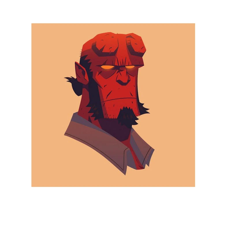 استیکر لپ تاپ و موبایل مدل سریال طرح فیلم پسر جهنمی hellboy کد 2173