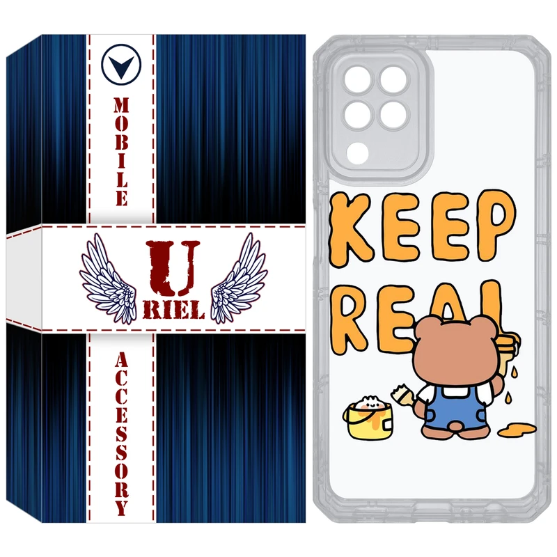 کاور یوریل مدل Clear کد 15 طرح خرس مناسب برای گوشی موبایل سامسونگ Galaxy A22 4G / M32 / M22