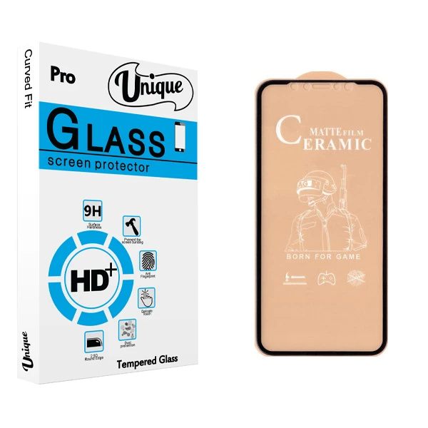 محافظ صفحه نمایش سرامیکی  يونيک مدل +Clear مناسب برای گوشی موبایل اپل Iphone 11 Pro / XS / X / 10