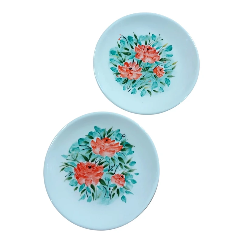 بشقاب سرامیکی طرح رزا کد BM11 مجموعه 2 عددی