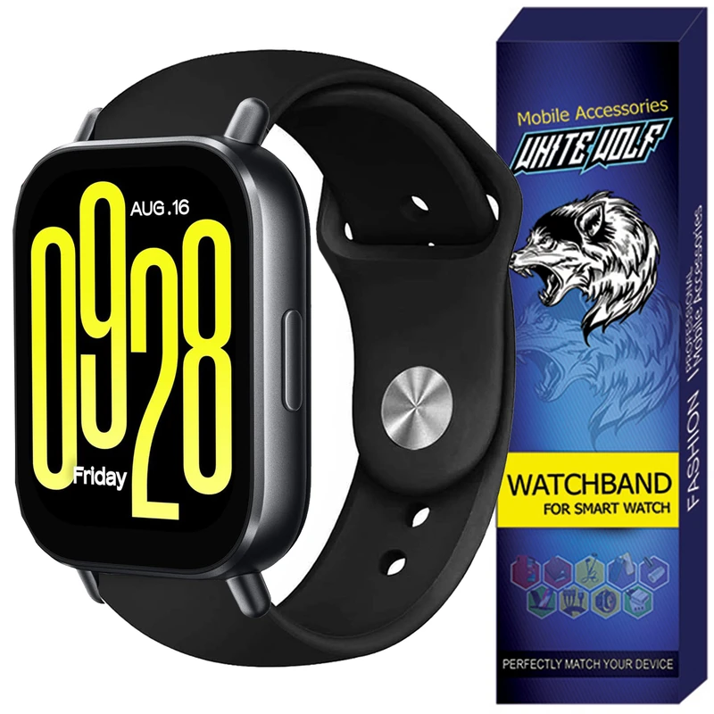 بند وایت ولف مدل Silicone مناسب برای ساعت هوشمند شیائومی Redmi Watch 5 Active 22MM