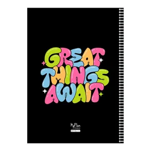 دفتر مشق 50 برگ مای پلن طرح Inspiration مدل صفحات شماره دار کد F1801