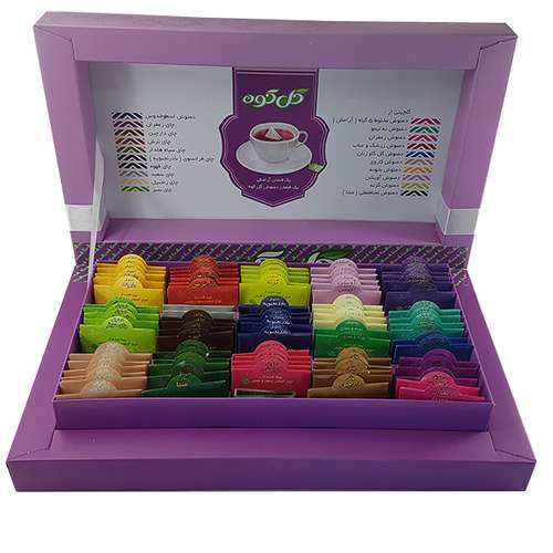 دمنوش مخلوط هديه نفيس گلکوه بسته 80 عددي