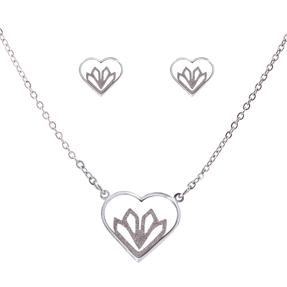 نیم ست زنانه طرح قلب کد 717