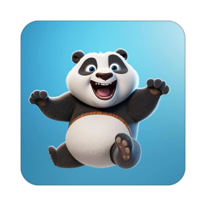 زیر لیوانی کاکتی طرح حیوانات کارتونی مدل mp28494