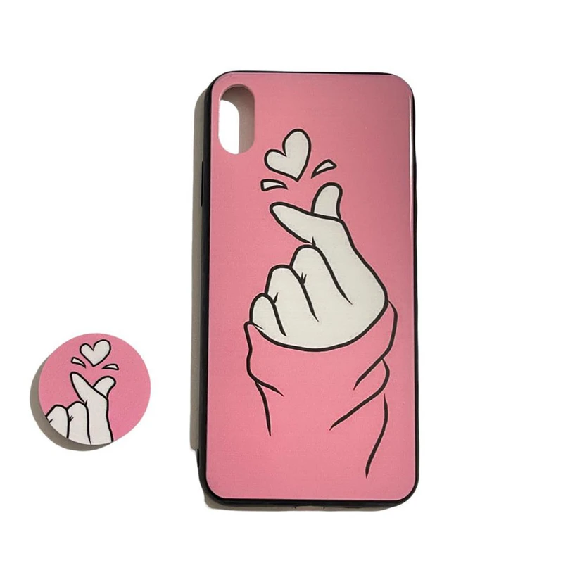  کاور طرح LOVE مناسب برای گوشی موبایل اپل IPHONE X / XS به همراه پایه نگهدارنده