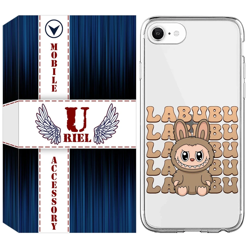 کاور یوریل مدل Clear کد 134 طرح لبوبو مناسب برای گوشی موبایل اپل iPhone 7 / 8 / SE 2022