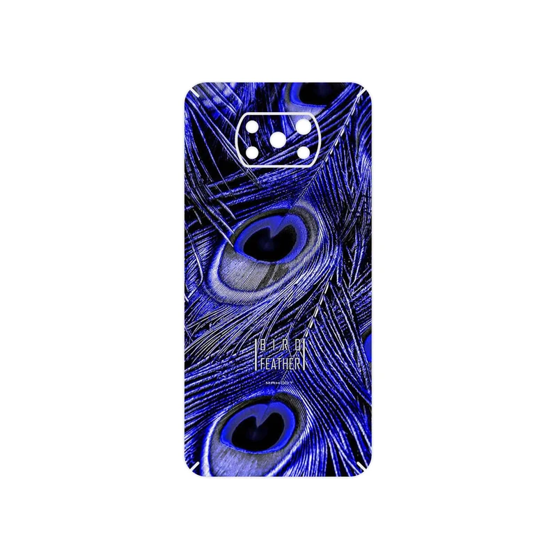 برچسب پوششی ماهوت مدل Purple Feather مناسب برای گوشی موبایل شیائومی Poco X3 NFC