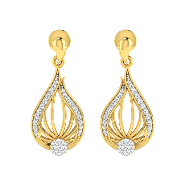 گوشواره نقره زنانه ژابیز کد 076