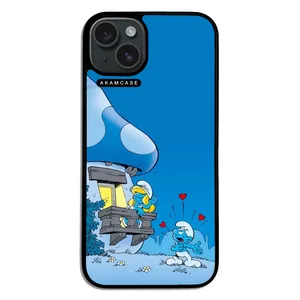 AKAM AMC-WA15PLUS-SMURFS-4 Cover For Apple iPhone 15 Plus