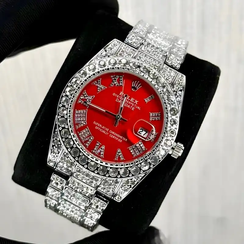 ساعت مچی عقربه ای  مدل فول نگین استون کد Av-Ro-2