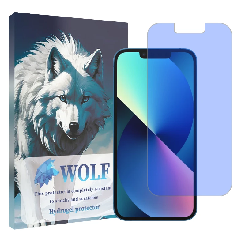 محافظ صفحه نمایش آنتی بلو ولف کد 01 مناسب برای گوشی موبایل اپل iPhone 13