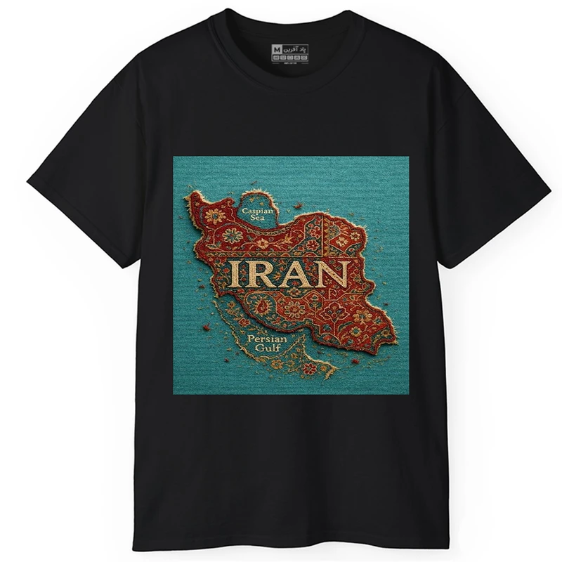 تی‌شرت آستین کوتاه یقه گرد مردانه پاد آفرین مدل t318