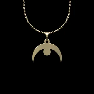 گردنبند طلا 18 عیار زنانه مدوپد مدل هندسی کد N2-1-1245