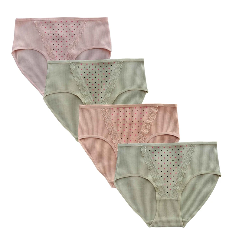 شورت زنانه مدل نخی ضد حساسیت مجموعه 4 عددی