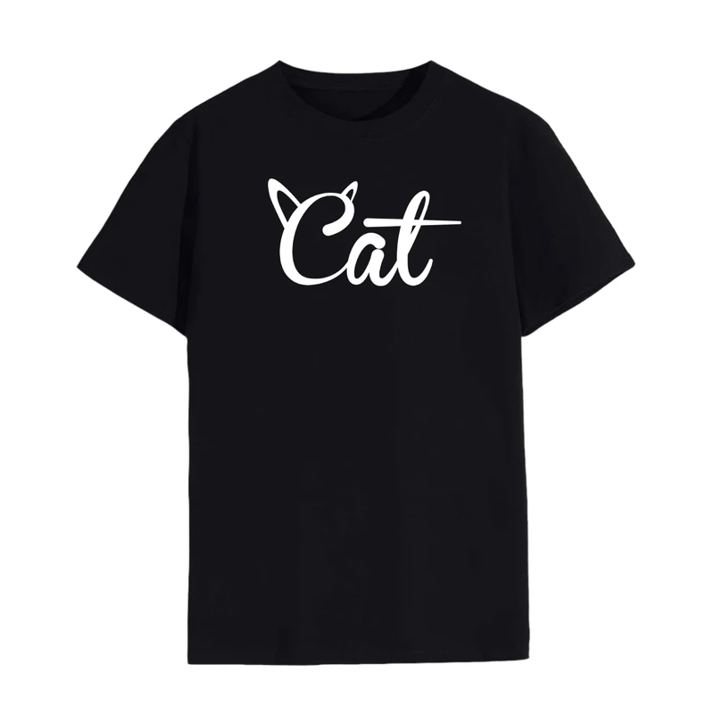 تی شرت لانگ آستین کوتاه زنانه مدل گربه کد 12