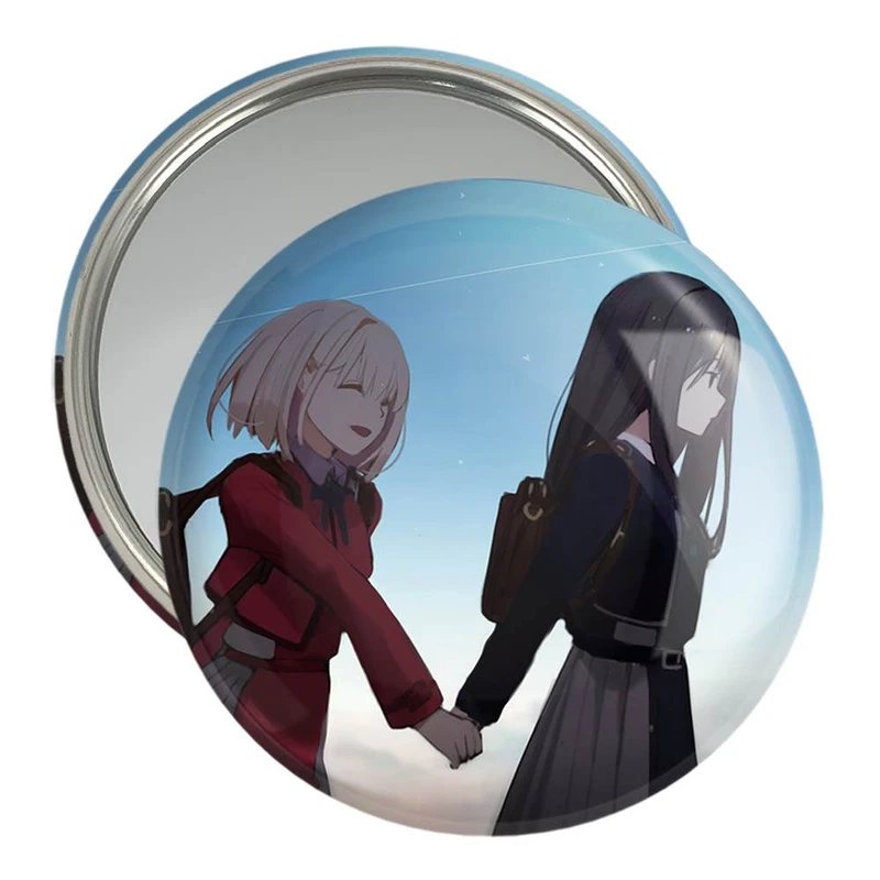 آینه جیبی خندالو مدل تاکینا و چیساتو انیمه لیکوریس ریکویل کد 23029