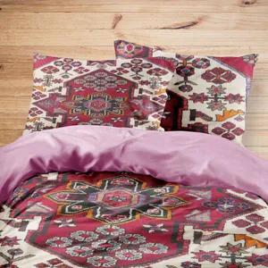 سرویس روتختی مدوپد طرح فرش ساوه مدل C-Saveh05 یک نفره 4 تکه