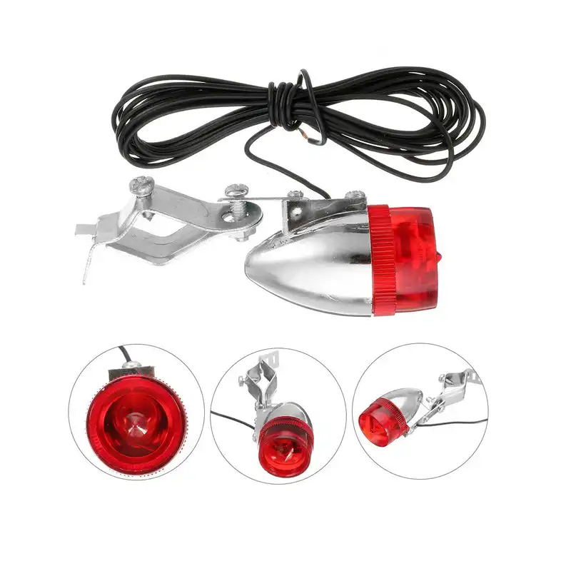 چراغ جلو و عقب دوچرخه مدل ELE1  مجموعه 3 عددی