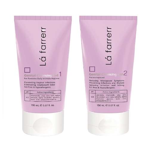 ژل بهداشتی بانوان لافارر مدل Genital Clensing Gel1 حجم 150میلی لیتر به همراه ژل بهداشتی بانوان لافارر مدل Genital Clensing Gel2 حجم 150 میلی لیتر