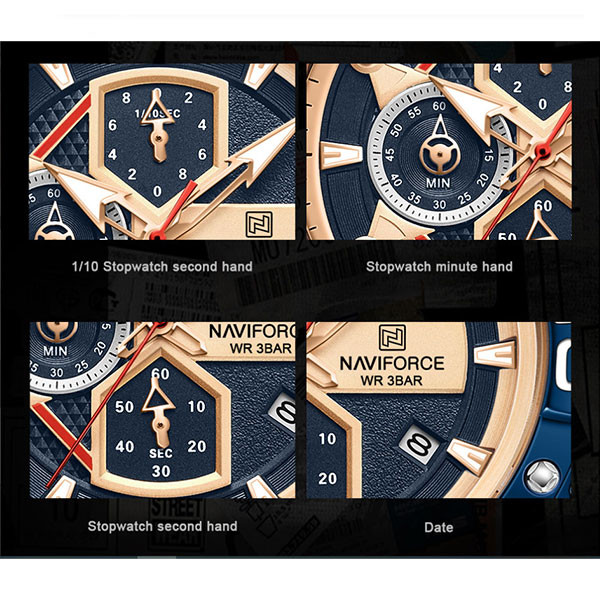 ساعت مچی عقربه‌ای مردانه نیوی فورس مدل NF8018T RGBER