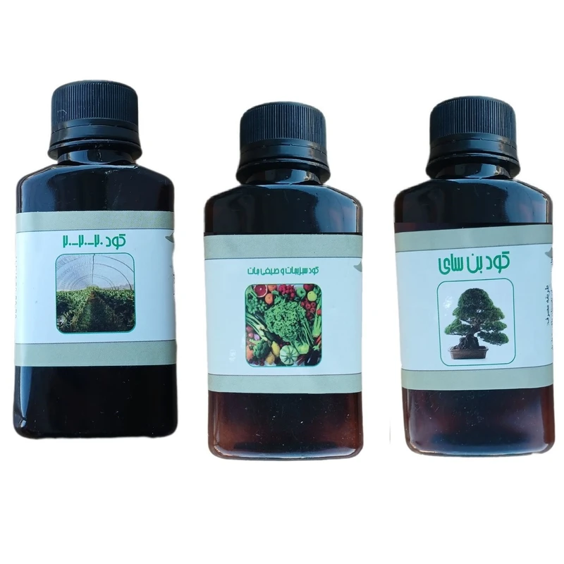 کود مایع کامل سه بیست و بن سای و کود سبزیجات و صیفی جات مدل life drop حجم 110 میلی لیتر بسته 3 عددی
