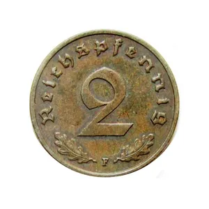 سکه تزیینی مدل 2 فینیگ آلمان  کد 1936