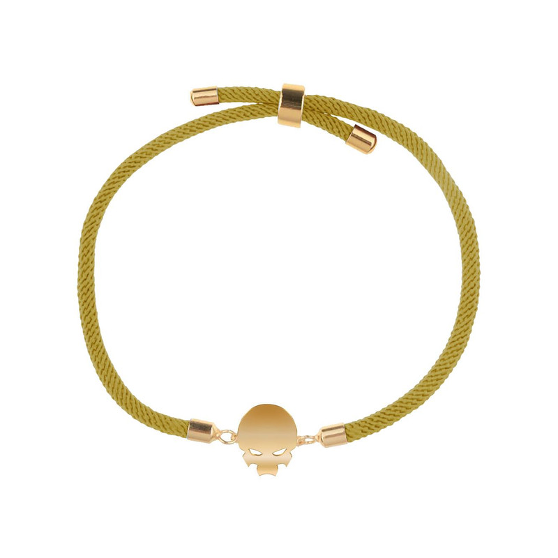 دستبند طلا 18 عیار زنانه مدوپد مدل جمجمه کد D14-10271