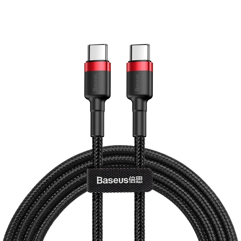 کابل تبدیل USB-C به USB-C بیسوس مدل Certified CATKLF-G91 طول 1 متر