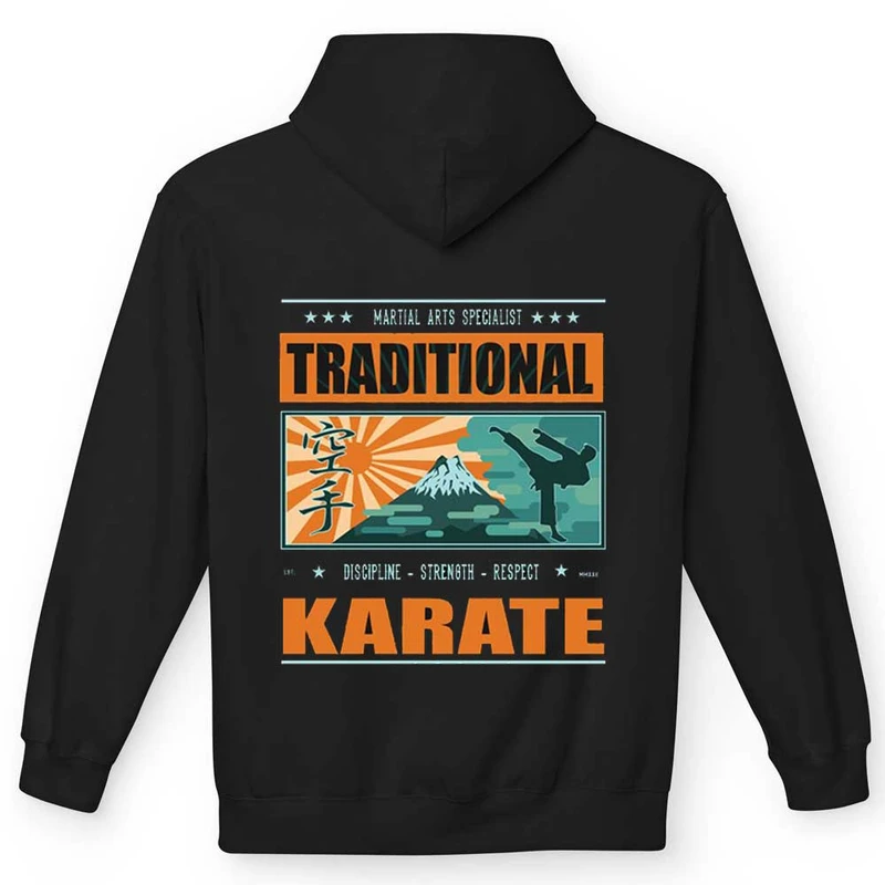 هودی مردانه مدل ورزش رزمی کاراته کد 473